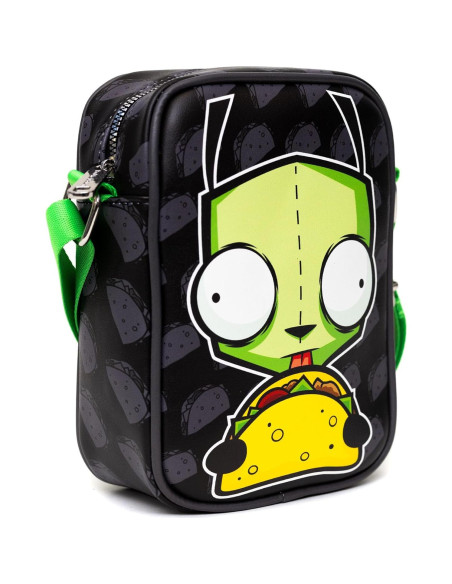 Bolsa Bandolera Nickelodeon Invader Zim GIR Taco Cuero Vegano