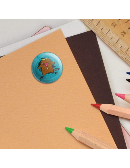 Stickers Puffy Angry Beavers 16 Piezas 2.54 cm Multicolor