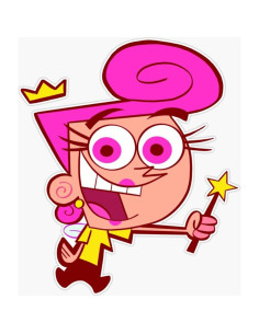Calcomanía Parachoques Wanda Fairly Odd Parents 12.7 cm 2