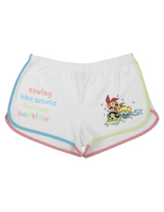 Pantalones Cortos Powerpuff Girls Blancos Medianos