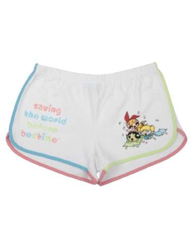 Pantalones Cortos Powerpuff Girls Blancos Medianos
