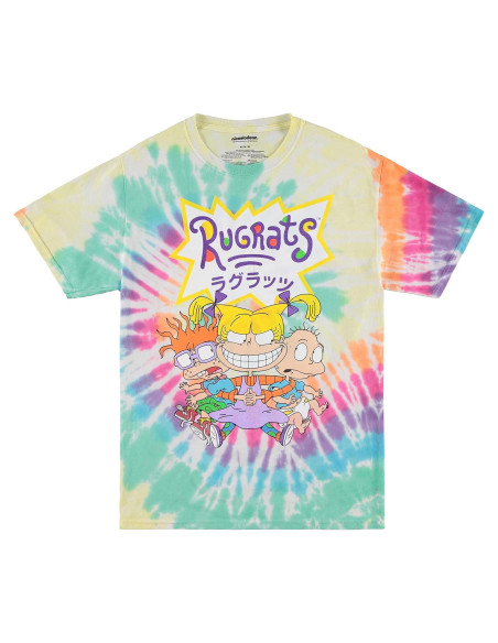 Camiseta Nickelodeon Hombres 90s Rugrats Reptar Arcoíris