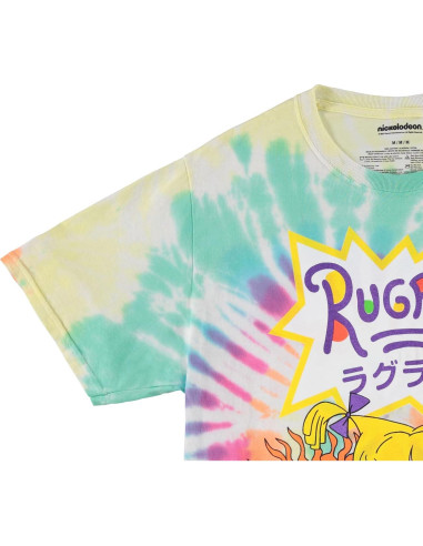 Camiseta Nickelodeon Hombres 90s Rugrats Reptar Arcoíris
