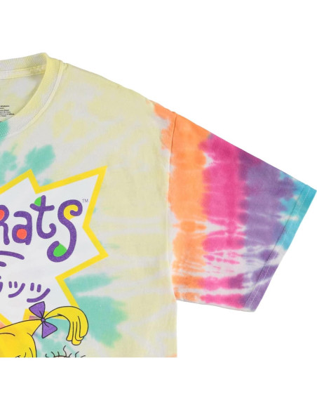 Camiseta Nickelodeon Hombres 90s Rugrats Reptar Arcoíris