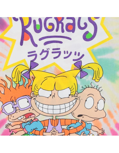 Camiseta Nickelodeon Hombres 90s Rugrats Reptar Arcoíris