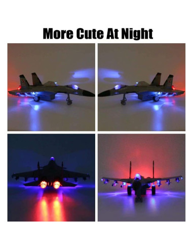 Avión de Juguete Retroceso Xuanyun con Luces y Sonido