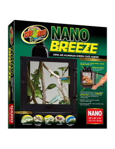 Jaula de Pantalla Nano Breeze Zoo Med 25.4x25.4x30.5 cm