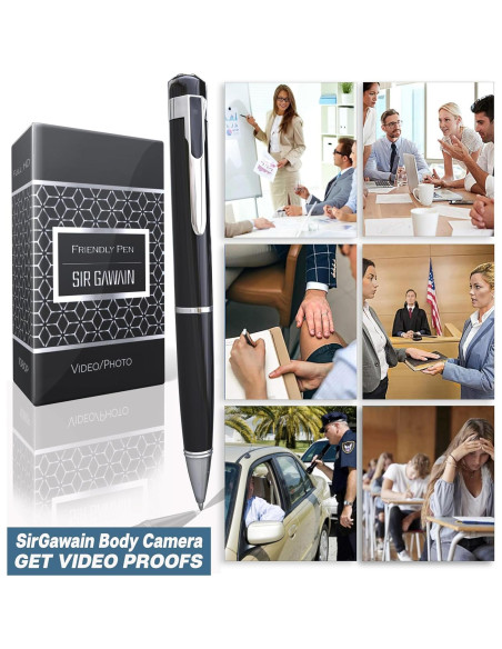 Cámara de Cuerpo SIRGAWAIN Platinum PRO 64GB Full HD 1080p