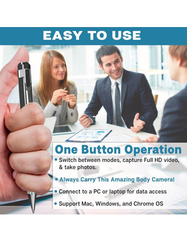 Cámara de Cuerpo SIRGAWAIN Platinum PRO 64GB Full HD 1080p