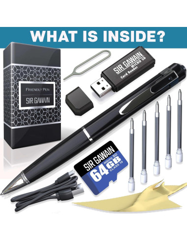 Cámara de Cuerpo SIRGAWAIN Platinum PRO 64GB Full HD 1080p