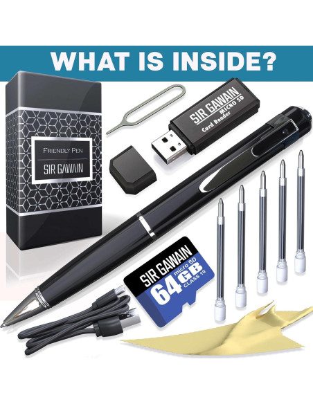 Cámara de Cuerpo SIRGAWAIN Platinum PRO 64GB Full HD 1080p