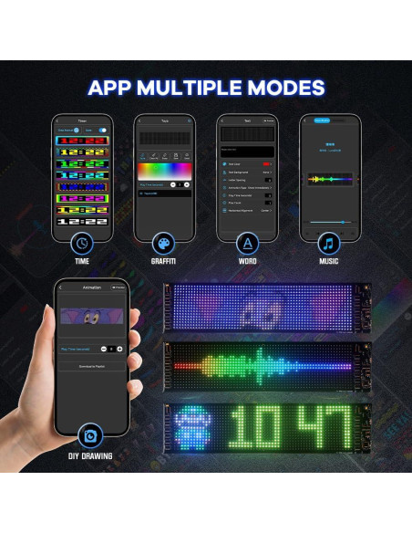 Luz LED Ojos del Diablo UPXSXT 9.19x37.43 cm Control APP