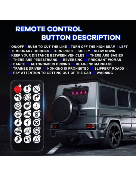 Luz LED Ojos del Diablo UPXSXT 9.19x37.43 cm Control APP