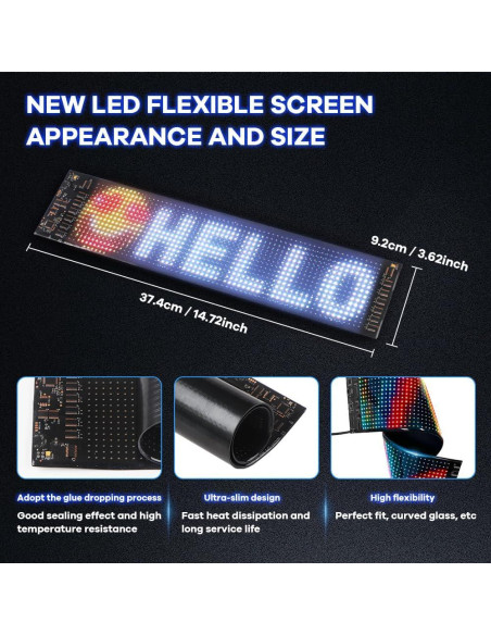 Luz LED Ojos del Diablo UPXSXT 9.19x37.43 cm Control APP