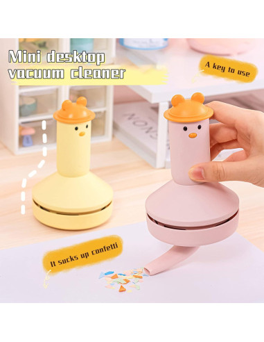 Aspiradora Portátil de Mano MSUIINT Rosa 13x9 cm Inalámbrica