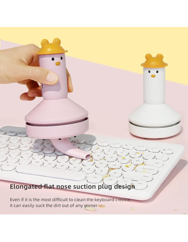 Aspiradora Portátil de Mano MSUIINT Rosa 13x9 cm Inalámbrica