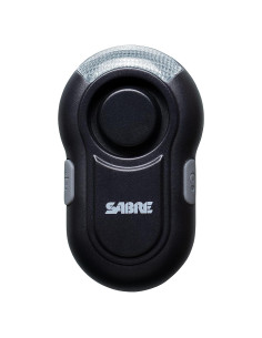 Alarma Personal Sabre Clip-On 120dB con Luz LED Negra