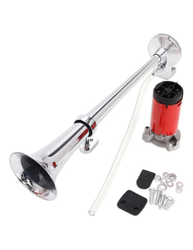 Bocina de Aire Zento Deals 12V 150DB Cromada para Vehículos