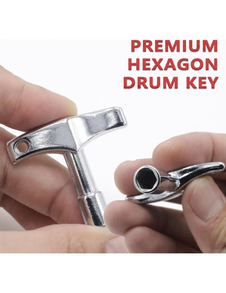 Llave de Tambor Hexagonal CashBeat - Afinadora Universal Acústica