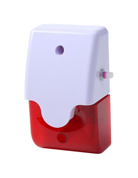 Sirena Estroboscópica LED HWMATE 12V 110dB Volumen Ajustable