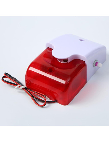 Sirena Estroboscópica LED HWMATE 12V 110dB Volumen Ajustable