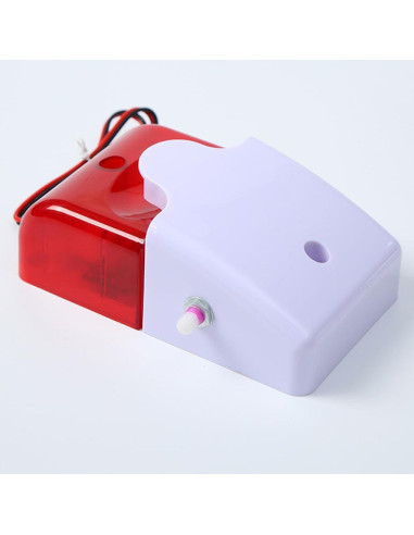 Sirena Estroboscópica LED HWMATE 12V 110dB Volumen Ajustable