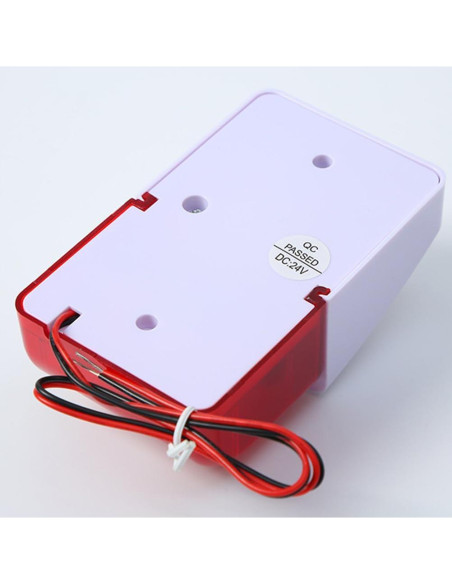 Sirena Estroboscópica LED HWMATE 12V 110dB Volumen Ajustable