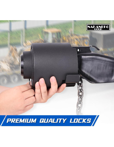 Paquete de 3 Candados Puck NAKANEKO Sin Llave 73mm Aluminio