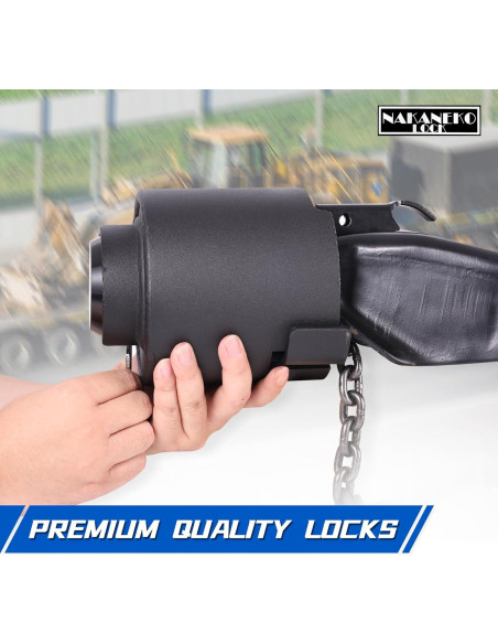 Paquete de 3 Candados Puck NAKANEKO Sin Llave 73mm Aluminio