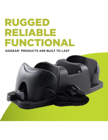 Soporte para vasos Go Gear TWIN CUPHOLDER Negro 28x10 cm