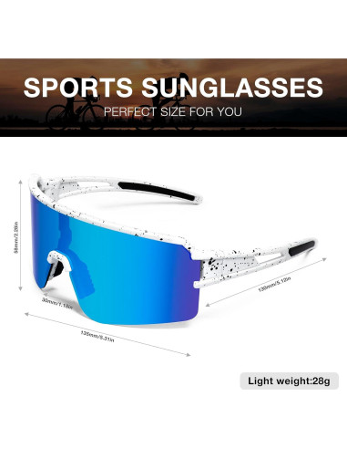 Gafas de sol deportivas VEWOE UV400 polarizadas unisex