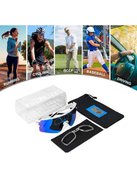 Gafas de sol deportivas VEWOE UV400 polarizadas unisex