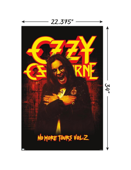 Póster de Pared Ozzy Osbourne - No More Tours 56.8x86.4 cm