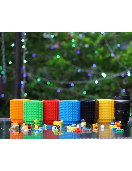 Taza de Café Build on Brick DEEXITO 428ml Negra Creativa