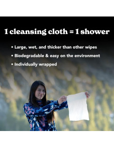 Toallitas de Limpieza Biodegradables Allez Outdoor - 20 Unidades 2