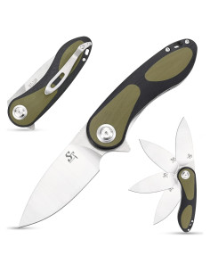 Cuchillo Plegable Sitivien ST139 Acero Sandvik 14C28N 19cm