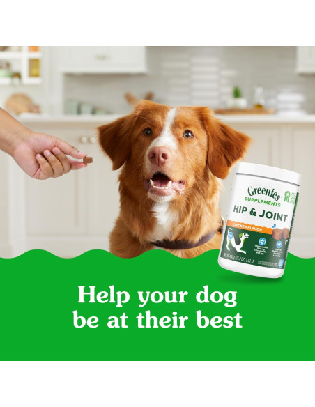 Suplementos Greenies para Caderas y Articulaciones 30 Unidades