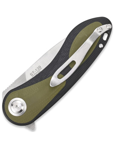 Cuchillo Plegable Sitivien ST139 Acero Sandvik 14C28N 19cm