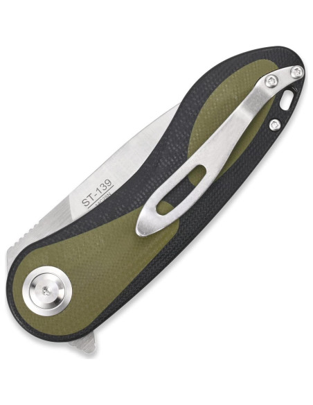 Cuchillo Plegable Sitivien ST139 Acero Sandvik 14C28N 19cm