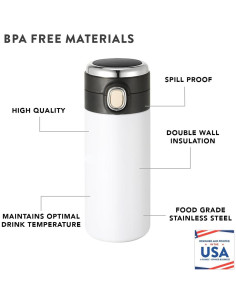 Botella de Agua Personalizada Andaz Press Aviones 300ml 2