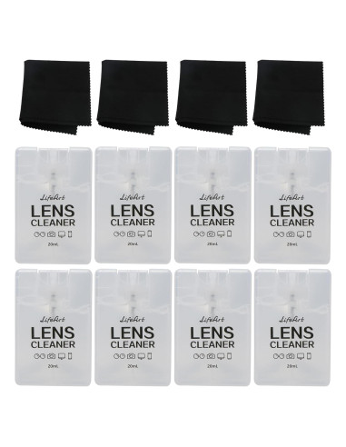 Kit Limpiador de Lentes YEIN 8 Pares Spray y Paños Microfibra