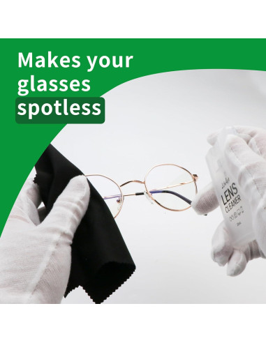Kit Limpiador de Lentes YEIN 8 Pares Spray y Paños Microfibra