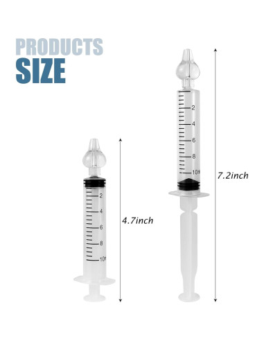 Aspiradores Nasales para Bebés Yeetandoo - Paquete de 2, 10ml