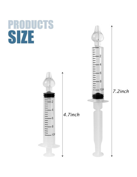 Aspiradores Nasales para Bebés Yeetandoo - Paquete de 2, 10ml
