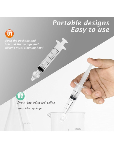 Aspiradores Nasales para Bebés Yeetandoo - Paquete de 2, 10ml