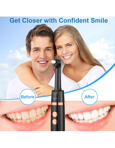 Pulidor de Dientes Eléctrico SIQUER con 5 Cabezas y Luz LED