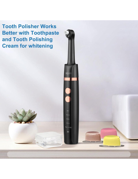 Pulidor de Dientes Eléctrico SIQUER con 5 Cabezas y Luz LED