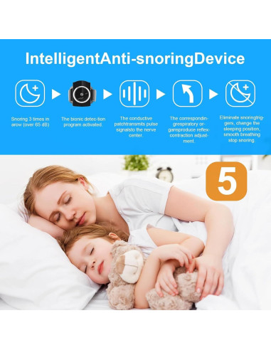 Dispositivo Anti-Ronquidos Inteligente para Muñeca - Mejora Sueño