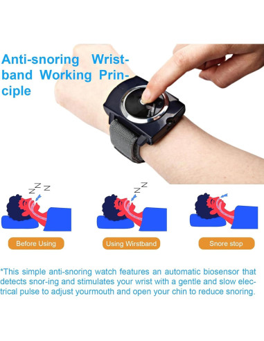 Dispositivo Anti-Ronquidos Inteligente para Muñeca - Mejora Sueño
