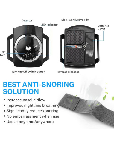 Dispositivo Anti-Ronquidos Inteligente para Muñeca - Mejora Sueño